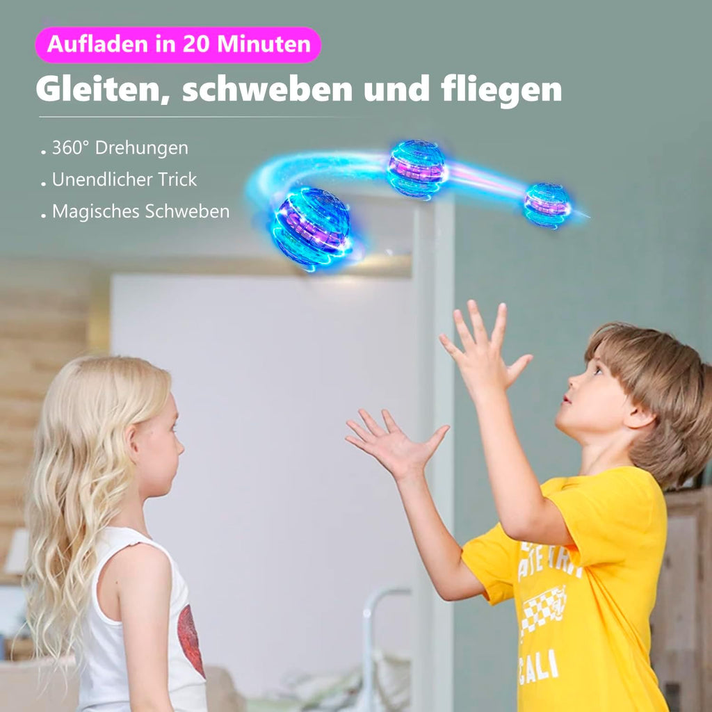 Flying Orb Ball 2024 Toys Soaring Hover Boomerang Galactic Fidget Cool Magic Hand Controlled Mini Drone Cosmic Globe Spinner Safe for 6 7 8 9 10+ Year Old Kids Outdoor Toys