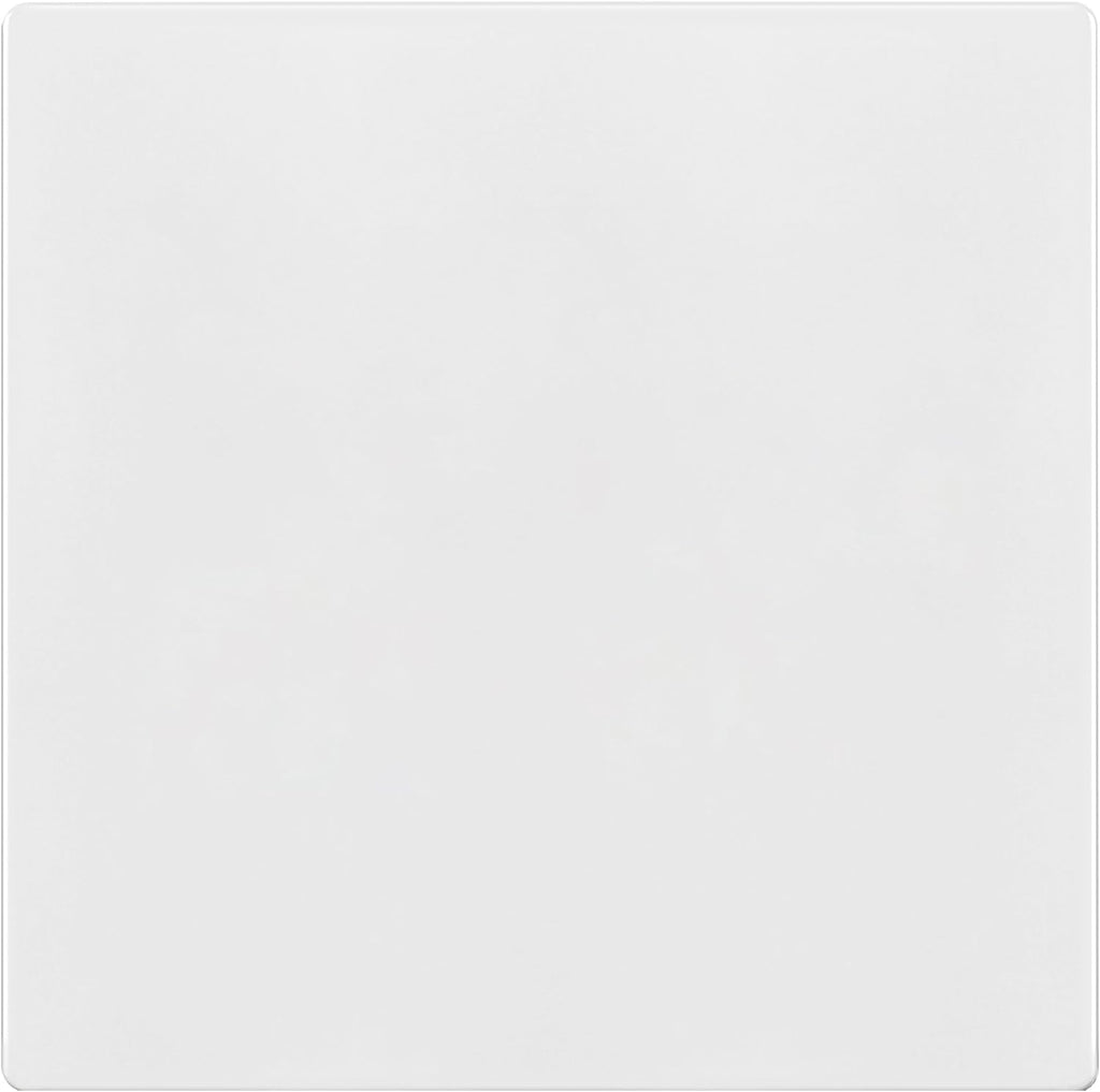 TG Screwless Double Blank Wall Plate, Child Safe Blank Device Outlet Cover, Mid-Size 2-Gang 4.88" H x 4.92" L, Polycarbonate Thermoplastic, UL Listed, SP-MB2-W, White (1 Pack)