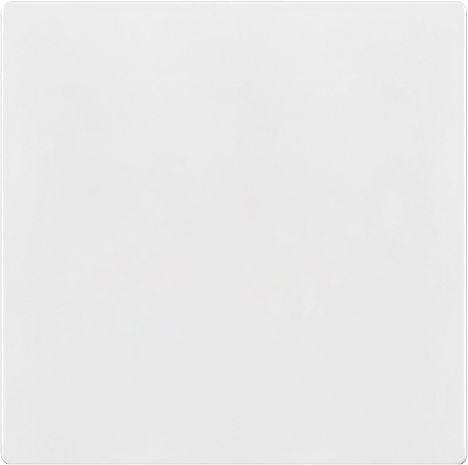 TG Screwless Double Blank Wall Plate, Child Safe Blank Device Outlet Cover, Mid-Size 2-Gang 4.88" H x 4.92" L, Polycarbonate Thermoplastic, UL Listed, SP-MB2-W, White (1 Pack)