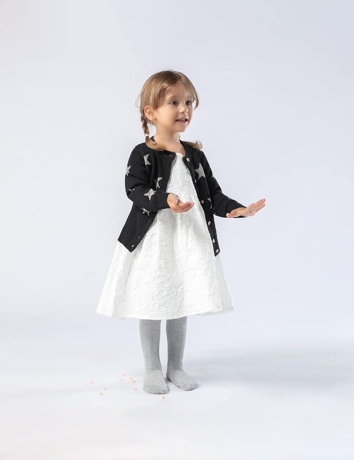 Petrass Baby Girls Cable Knitted Tights Infant Full-Footed Seamless Cotton Tights New-born Girls Seamless Leggings 3/4/5/6