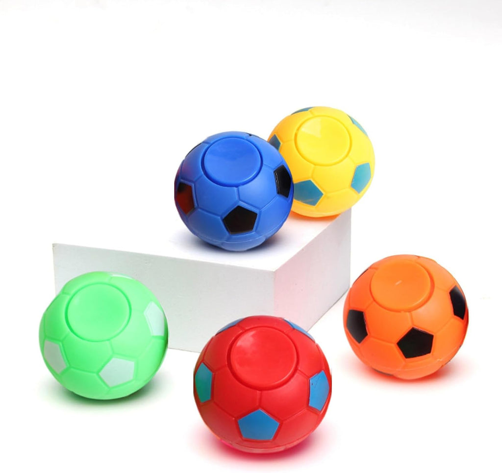 6Pcs Soccer Ball Fidget Spinners - Hand Fidget Spinner Soccer Balls,Stress Relief Football Toys Rotatable Fidget Soccer Balls,Relief Vent Toys Desk Fidget Toys(3.5/5.5cm)