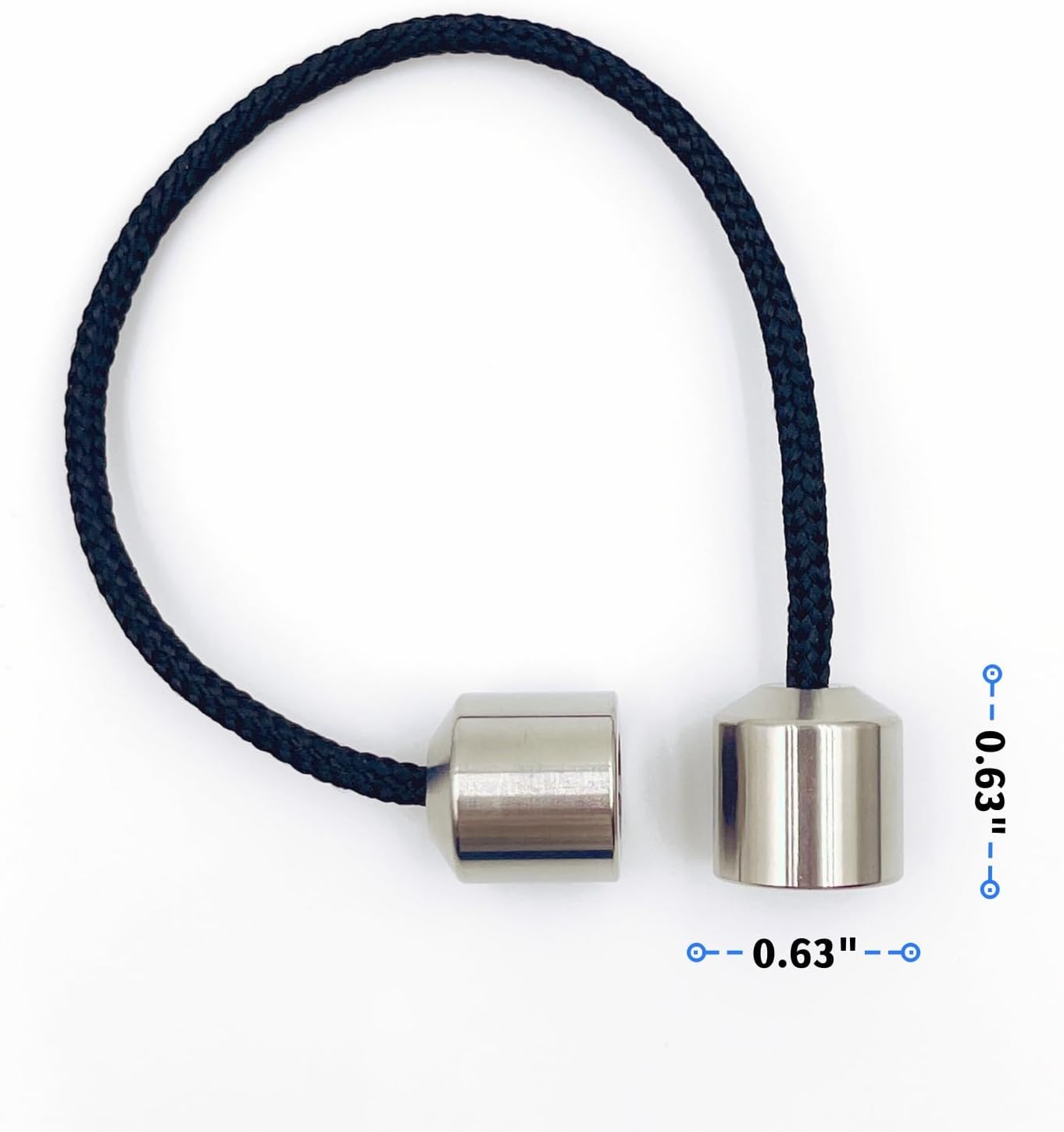 Titanium Alloy Beads - Worry Fidget Beads Skill Toys - Portable EDC Metal Fidget Toys - Gifts for Skill Players - with Parachute Cord (Silver)