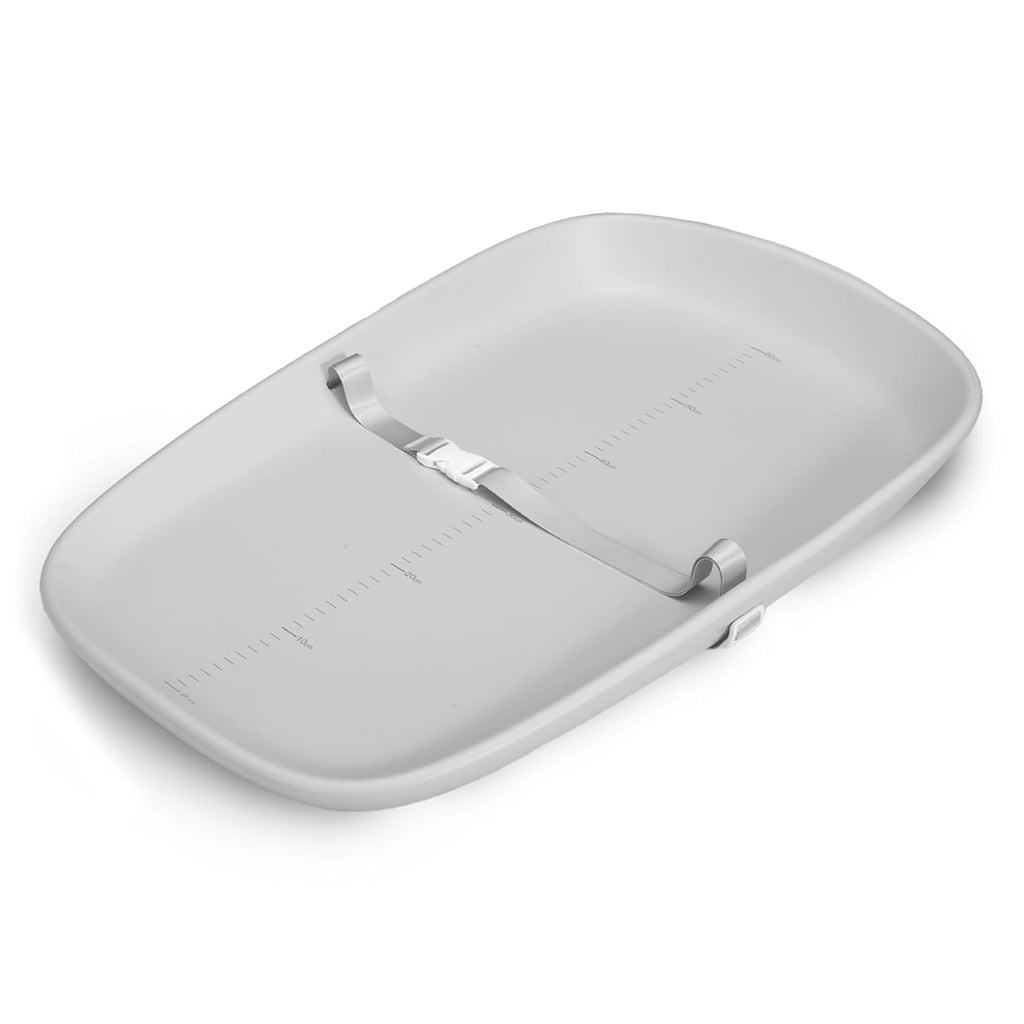 Baby Changing Pad, Soft, Lightweight and Portable, Waterproof and Easy to Clean, Large EVA Cushion for Comfort with Height Scale and Anti Slip Bottom (Grey with Height Scale)