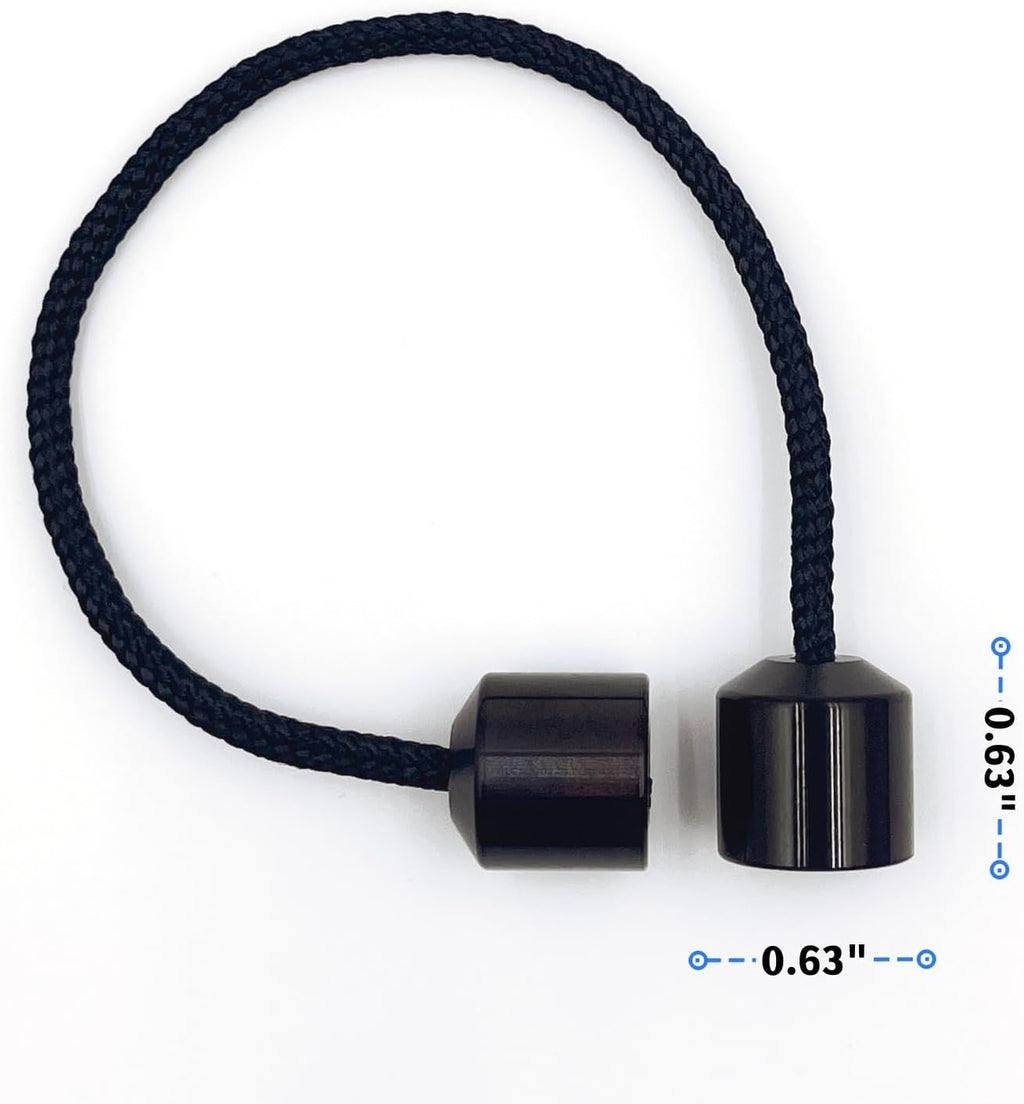 Titanium Alloy Beads - Worry Fidget Beads Skill Toys - Portable EDC Metal Fidget Toys - Gifts for Skill Players - with Parachute Cord (Black)