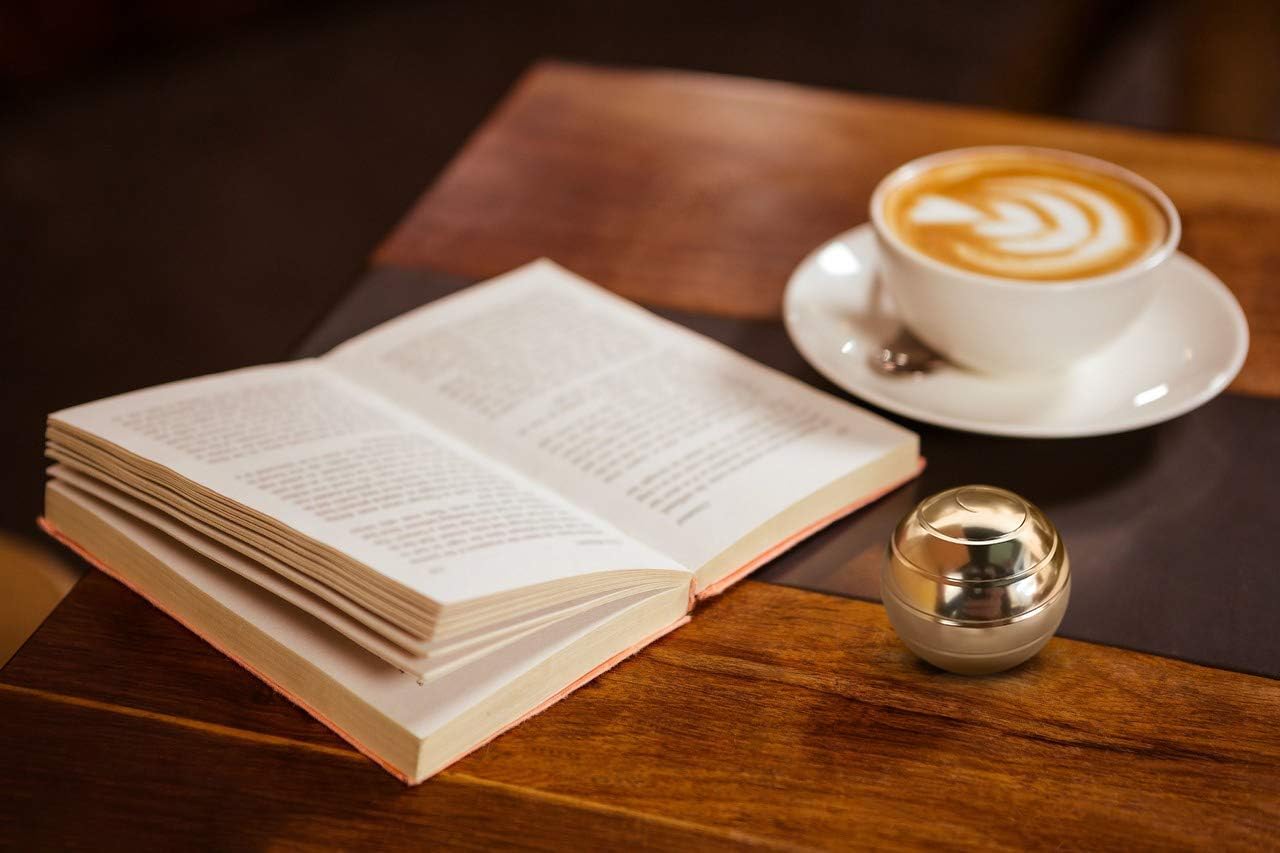 Kinetic Desk Toys,Full Body Optical Illusion Fidget Spinner Ball,Gifts for Men,Women,Kids Size 1.77"