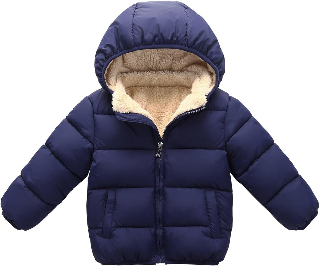 Baby Boy Girl Padded Puffer Jacket Winter Snow Warm Coat For Kid Outwear
