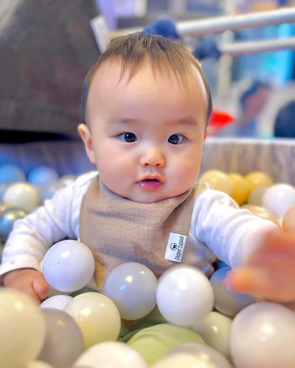 DiaperSquad's Baby Bibs for Drooling and Teething, Bibs for Boys, Baby Girl - Solid Cotton Baby Drool Bibs