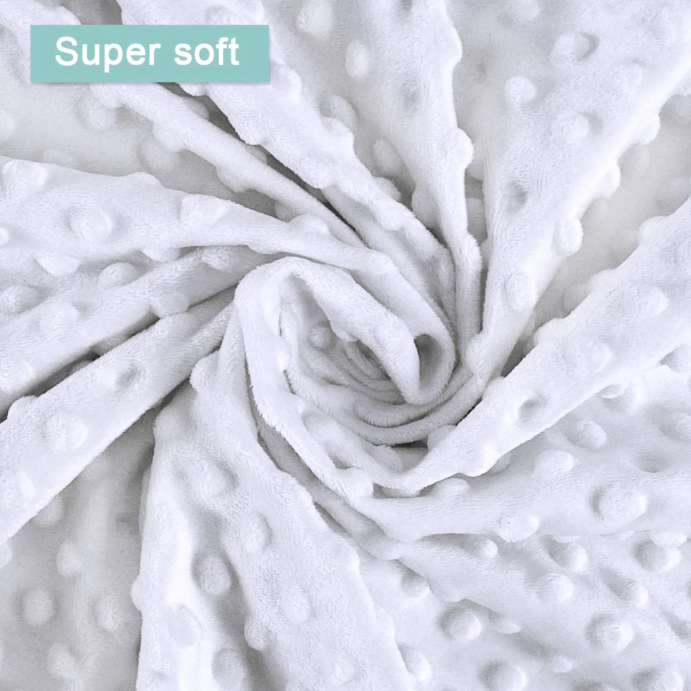 Owlowla Changing Pad Cover, Soft Minky Dots Changing Table Sheets for Baby Boy and Girl(White)