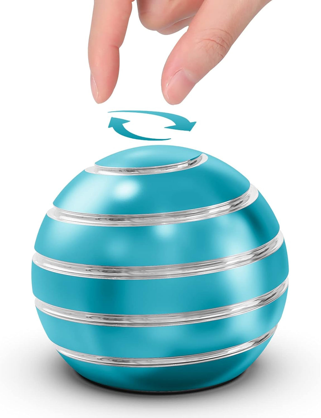 Fidget Toys Adults, 1.77" Kinetic Desk Toys, Desk Toys and Gadgets for Office for Adults, Kinetic Fidget Spinners for Stocking Stuffers, Party Favors Kids (1.77", Light Blue)