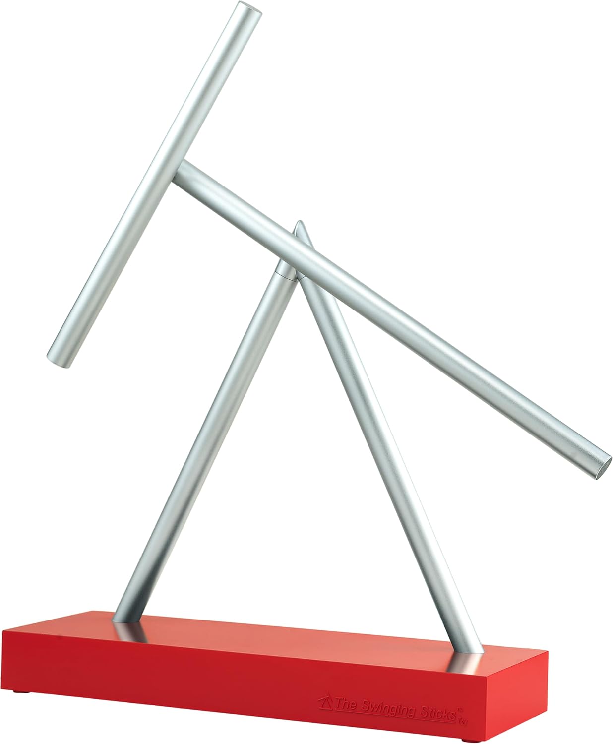 Kinetic Energy Sculpture - Desktop Replica Version (Silver/Red)