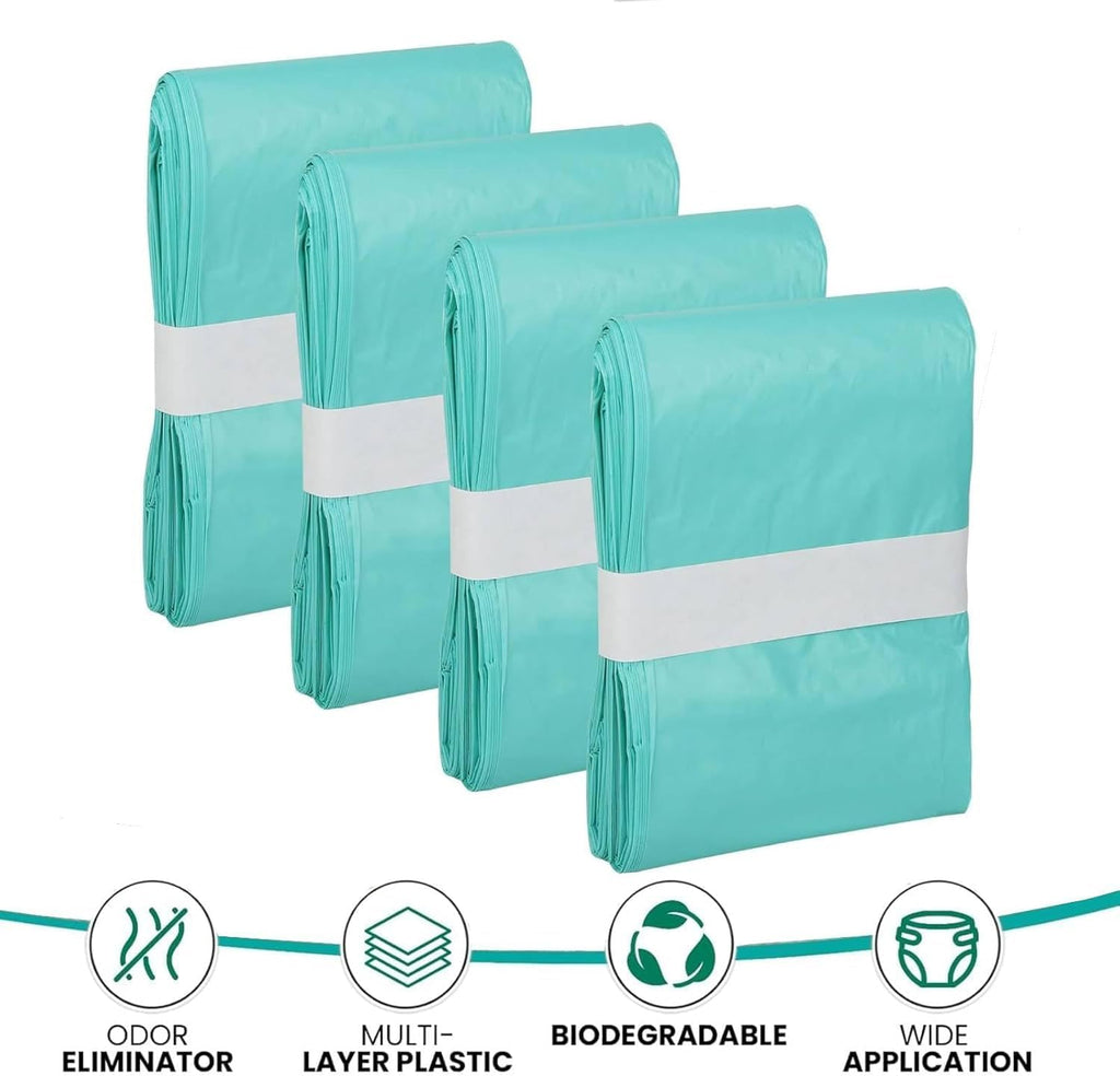 Adult Diaper Liner Refills, Compatible with Janibell Akord 280 Slim Model Pail, Odor-Seal Technology, Adult Diaper System, A Single Liner Pack Will Last Holds Up to 550 Diapers/Briefs, 6-Pack