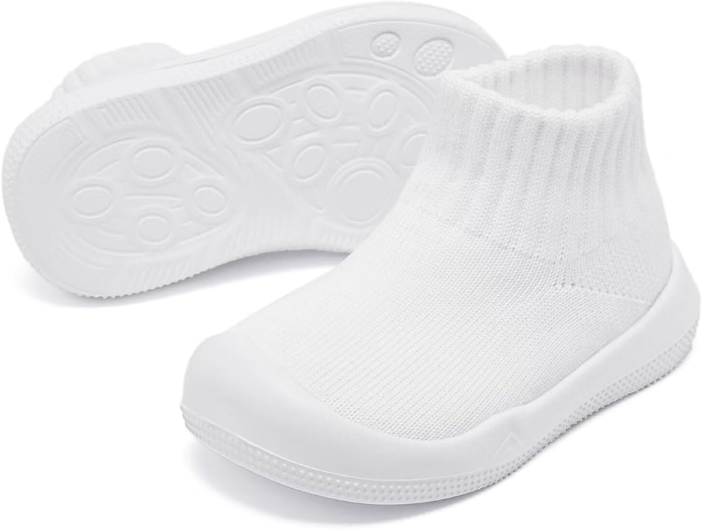 Eashi Baby Boy Girl Non-Skid Indoor Infant Walking Shoes Breathable Warm Elastic Sock Shoes with Memory Sole Protect Toes Outdoor Sneakers