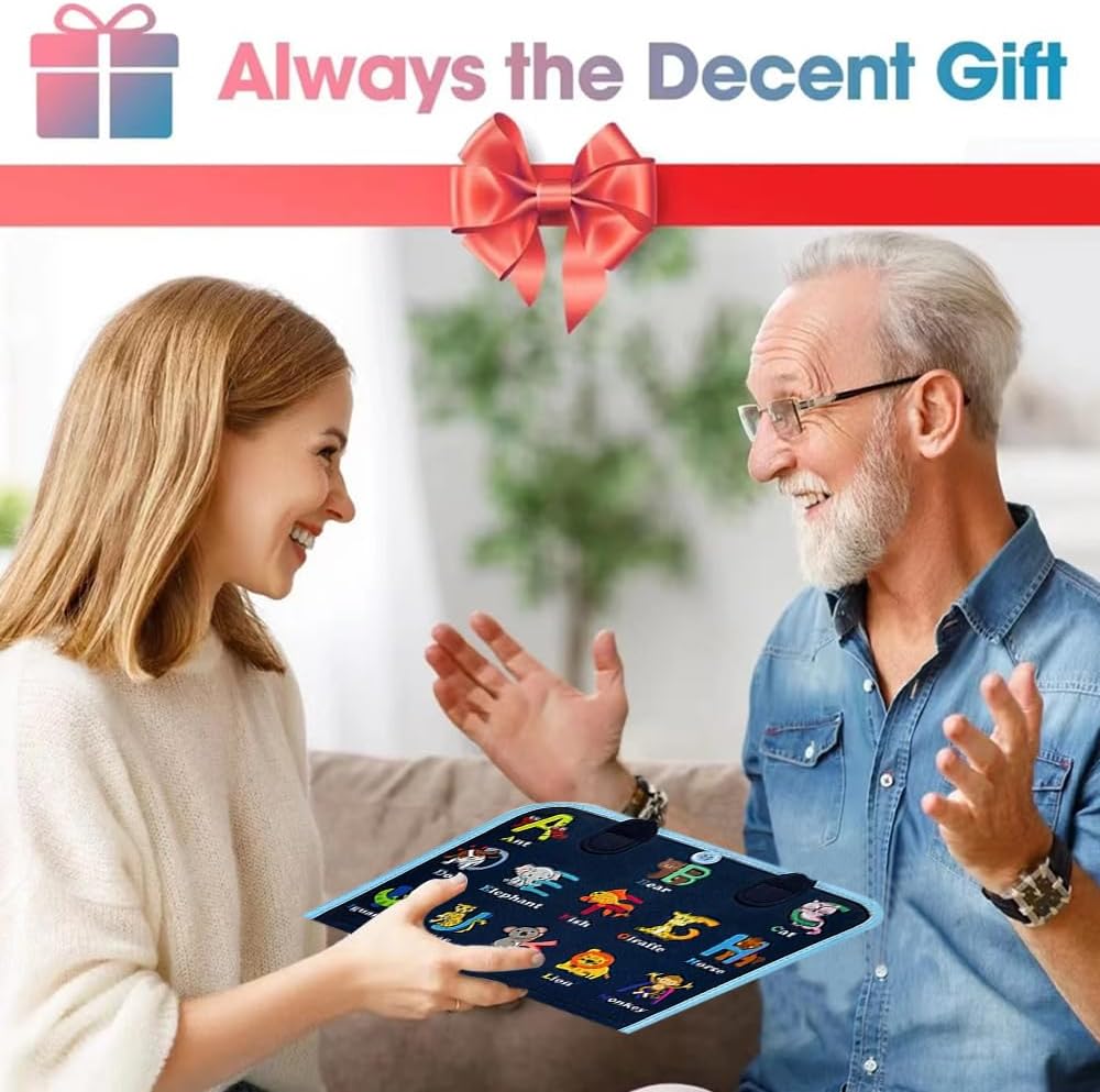 Busy Board, Fidget Blanket for Autistic Children and Adults, Sensory Blanket Montessori Toys for Toddlers, Busy Board for Preschool Educational Activities, Toy Gift for Boys and Girls