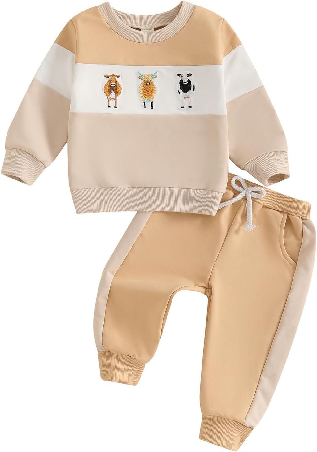 WZTYYDS Toddler Boy Clothes 2T 3T 4T 5T Fall Outfits Baby Pullover & Pants Sets Kids Winter 2Pcs Sweatsuit