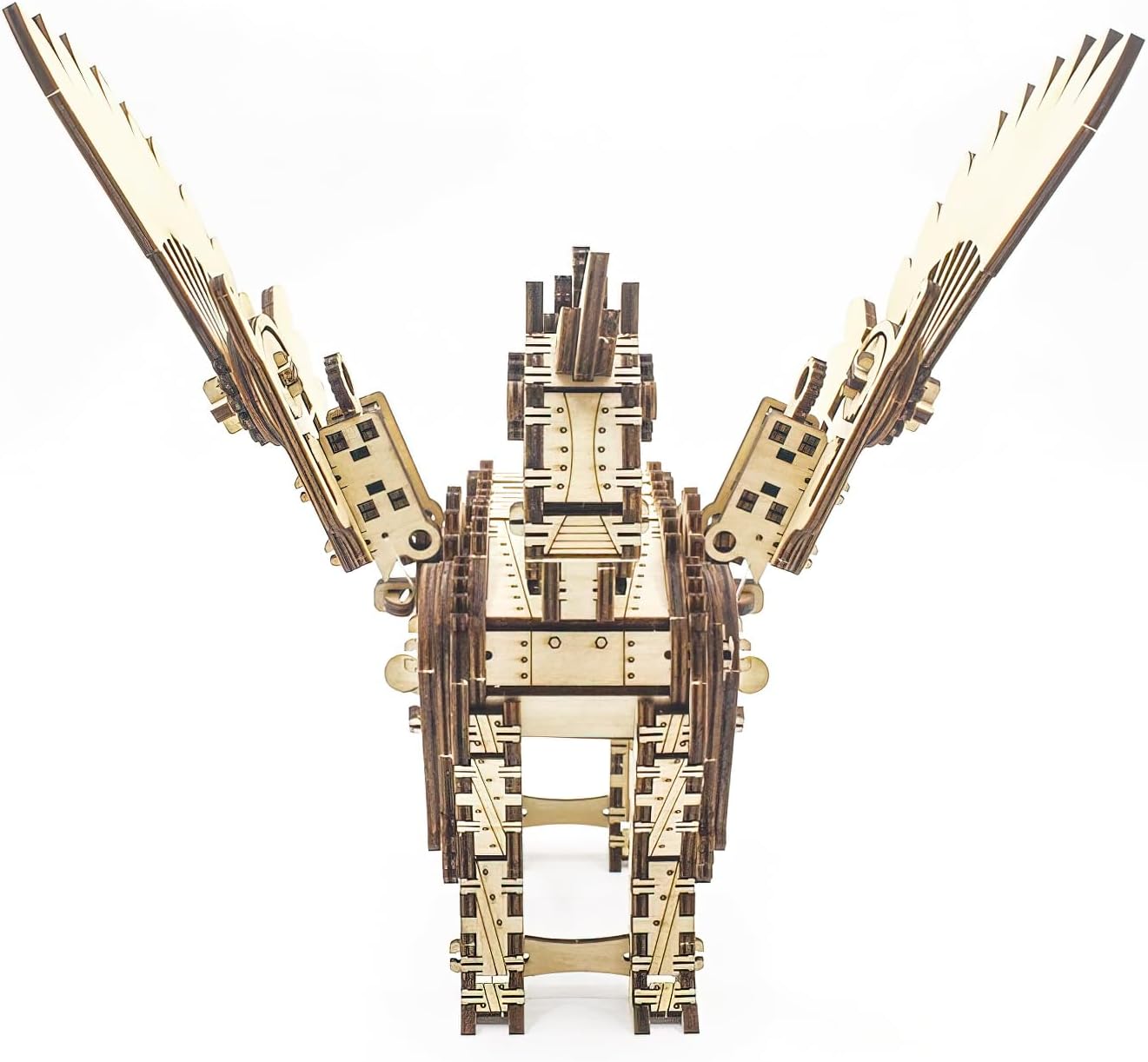 3D Wooden Puzzle Unicorn Mechanical Horse Model Set - Brain Teaser Game - DIY Educational Toy - Eco-Friendly Construction Kit - Perfect Desk Toy and Display Gift for Boys and Girls