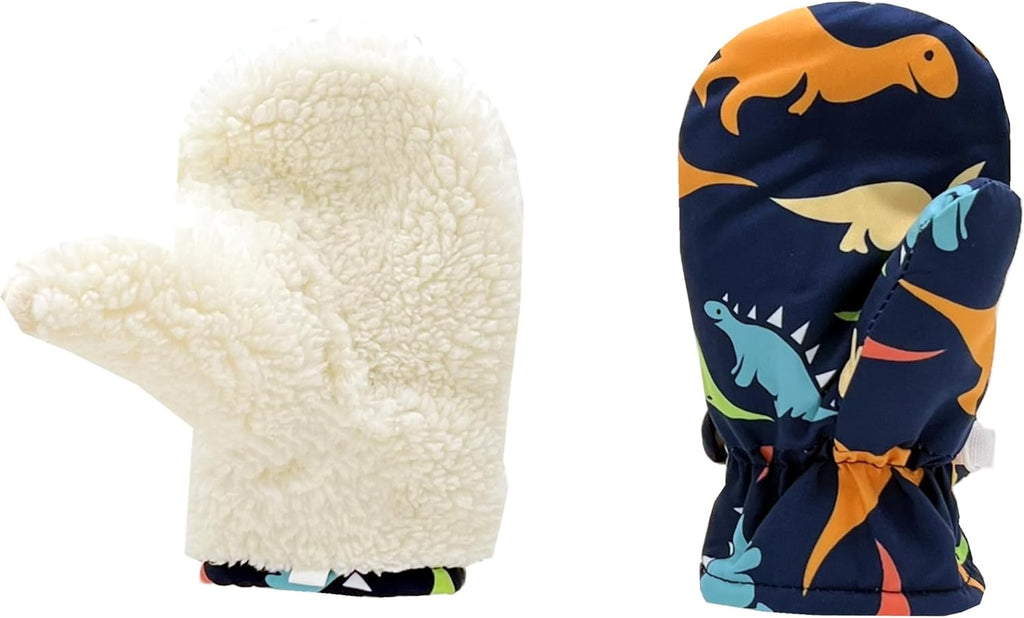 Toddler Gloves Kids Mittens Winter Warm Lined Fleece Gloves Waterproof Snow Baby Mitten for Boys Girls