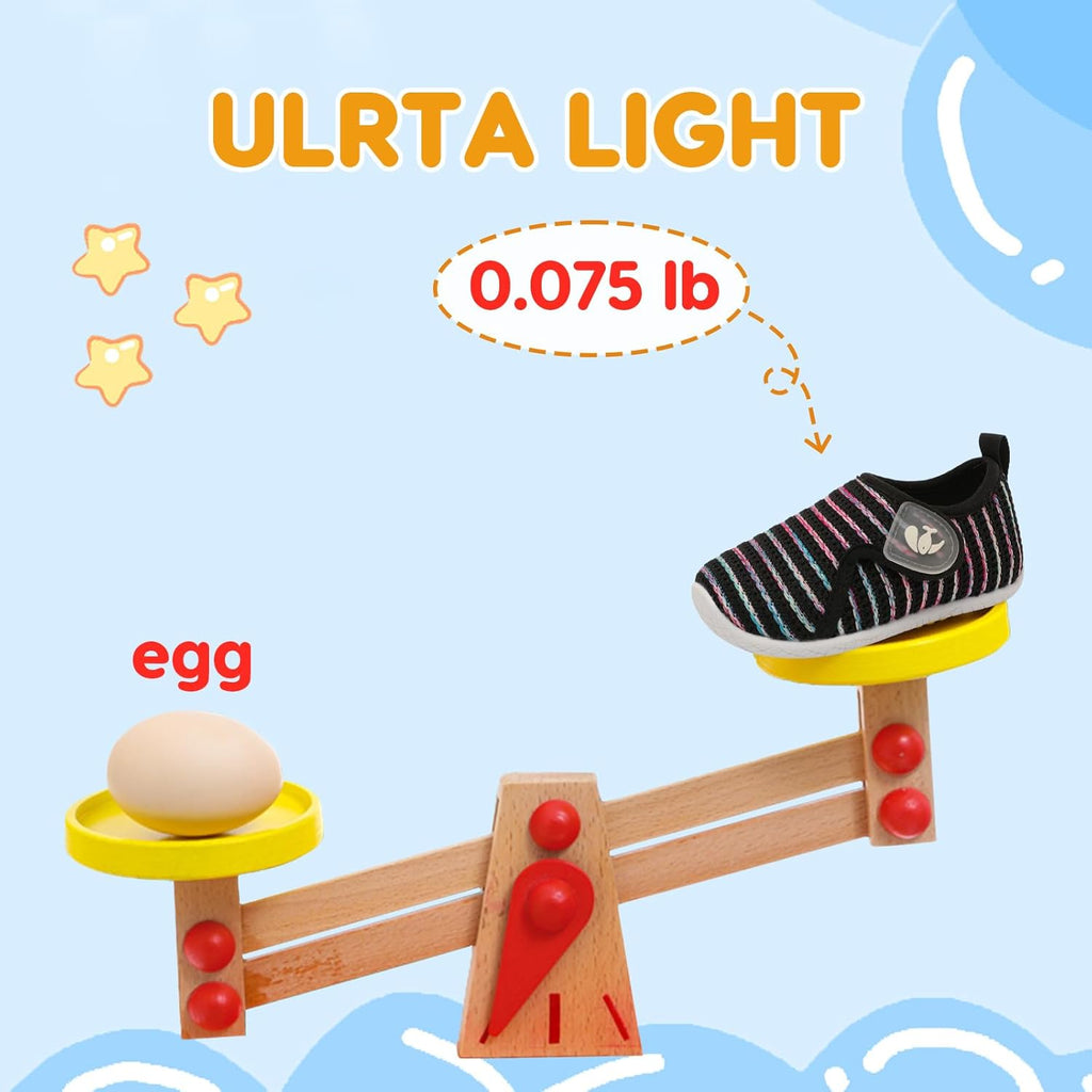 FEETCITY Toddler Walking Shoes Slip On Toddler Shoes Boys Girls Kids Sports Sneakers Casual School Shoes Barefoot Shoes