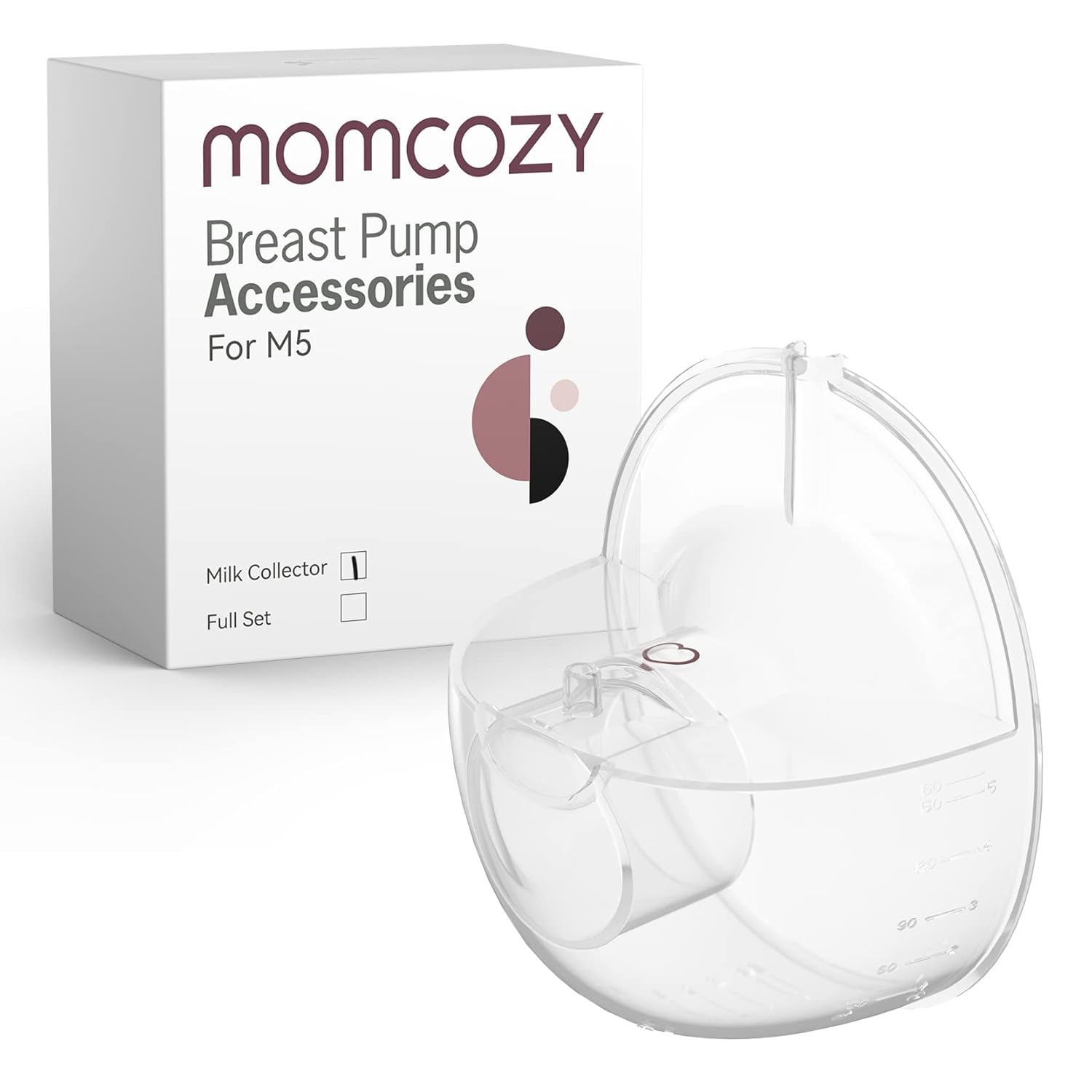 Momcozy Milk Collector Only Compatible with Momcozy M5 NOT for Others. Original M5 Breast Pump Replacement Accessories, 1 Pack