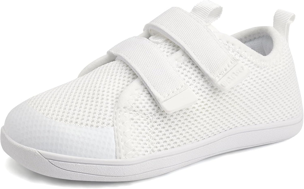 WateLves Toddler Little Kids Wide Barefoot Shoes The First Walking Shoes Girls Boys Breathable Zero Drop Minimalist Sneakers with Wide Toe Box Natural to Grow