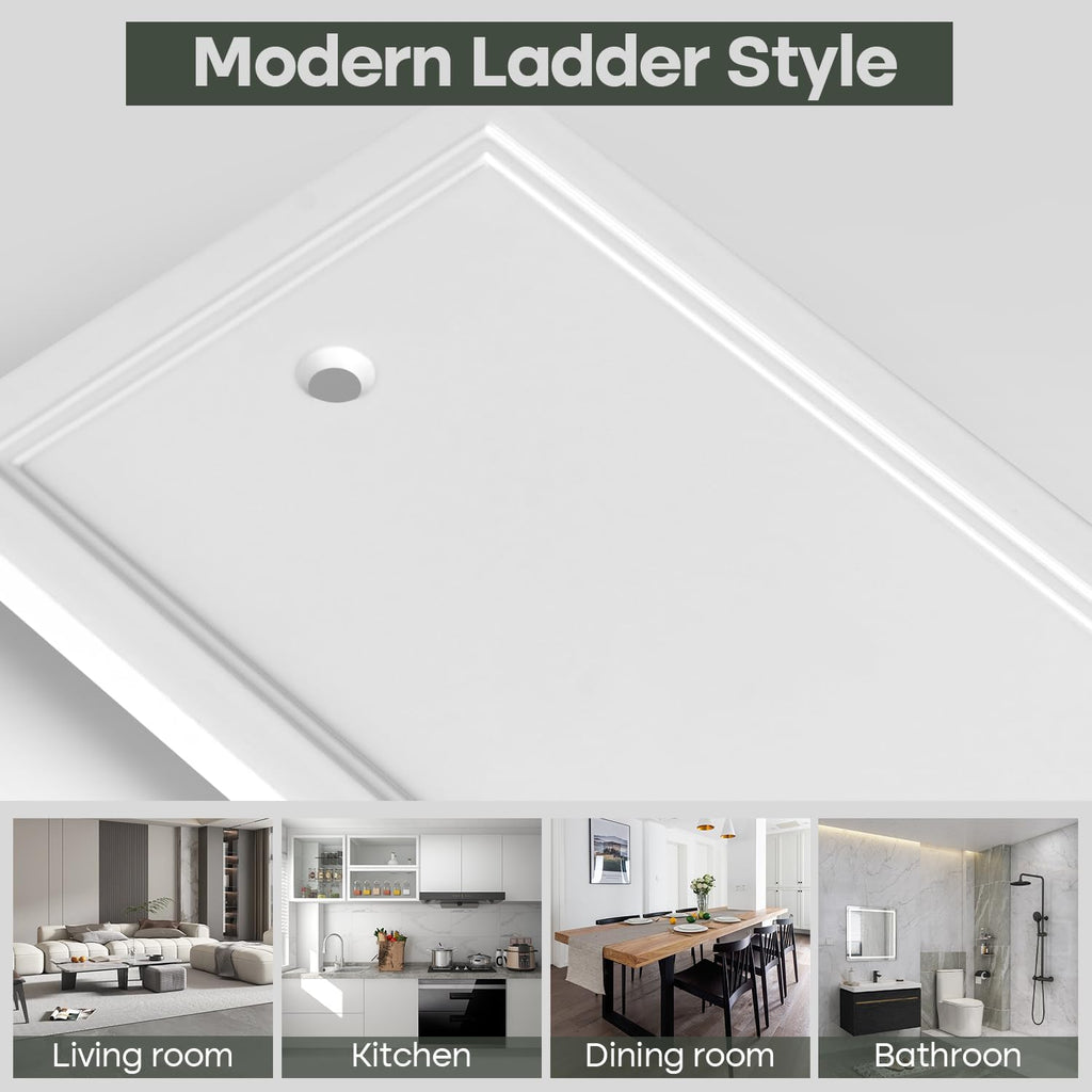 4 Pack Single Blank Outlet Cover Plate White Classic Decorative Blank Light Switch Plates Cover 1 Gang Blank Wall Plate for Duplex Toggle