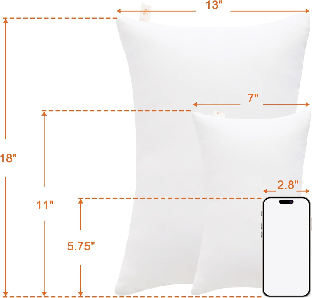 NTBAY Toddler Pillows, Down Alternative 13"x18" Pillows, Machine Washable - Soft and Breathable Travel Small Pillows for Sleeping, Ideal for Daycare, Crib, Cot, White