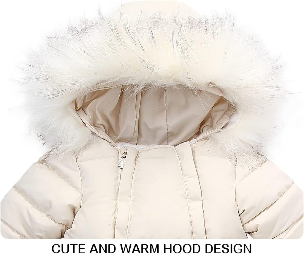 Baby Girl Winter Snowsuit Toddler Jacket Clothes For Boy Infant Jumpsuit Hoodied