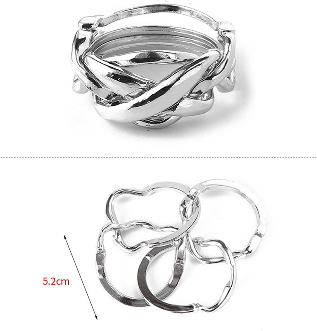 18 pcs IQ Test Puzzle Metal Wire Puzzles Mind Game Educational Toys High Difficulty Brain Teaser Puzzle Toy for Kids and Adults - Explore Creativity and Problem Solving. Gift Desk Puzzles