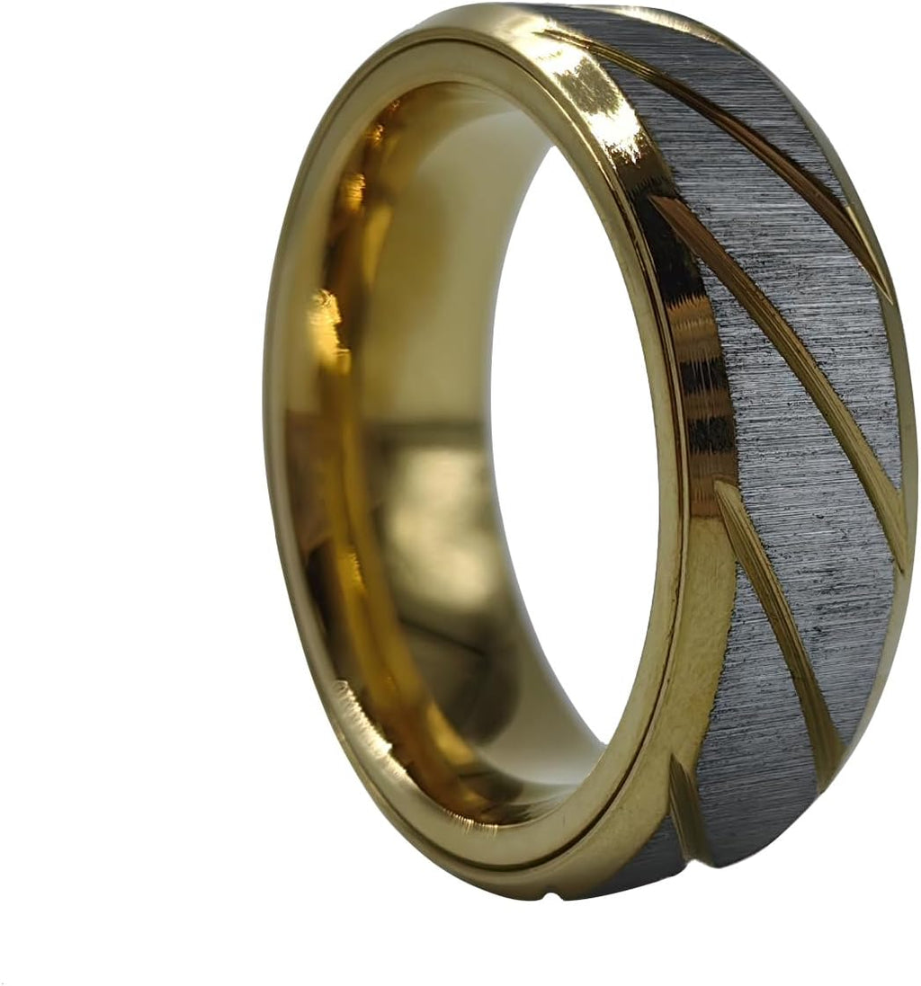 EDC Fidget Slider Fidget Toy Adult Stress Relief Metal Ratchet Ring Jewelry ADHD Recreational Fidget Toy Tactile Coin (Golden, 13)