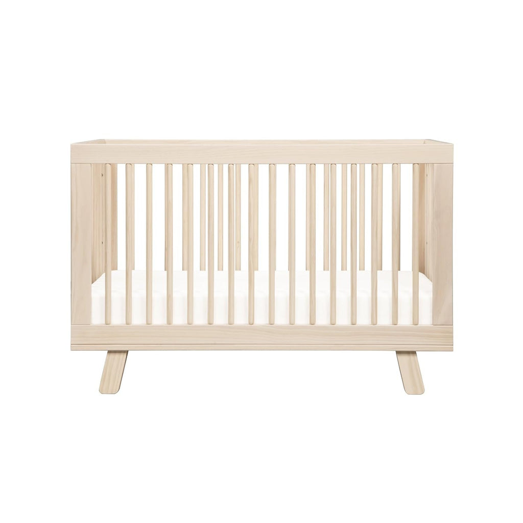 Babyletto Hudson 3-in-1 Convertible Baby Crib - GREENGUARD Gold Certified - Convertible Crib to Toddler Bed and Daybed - Baby Bed with 4 Adjustable Heights - Wooden Crib - Washed Natural