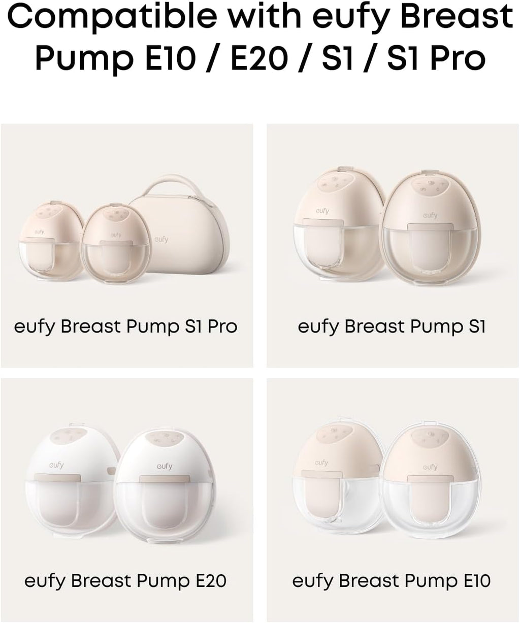 eufy Original Diaphragm (2-Pack) for Wearable Breast Pump E10/E20/S1/S1 Pro, Food-Grade Silicone, Suction Regulation, Easy to Clean and Install