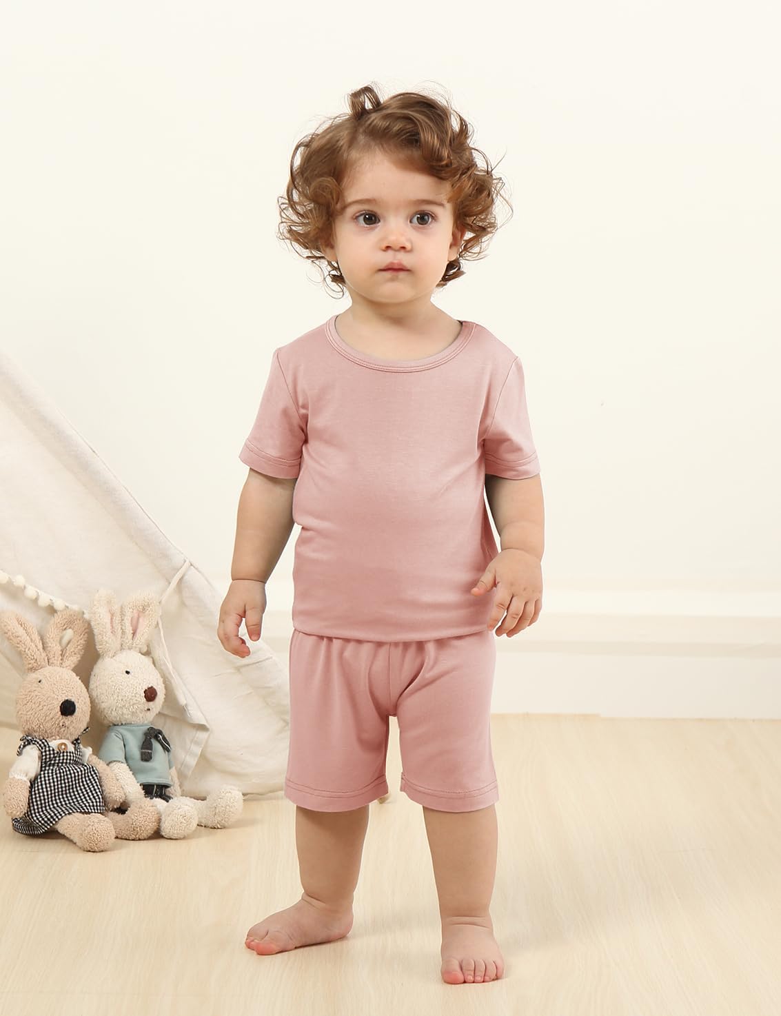 Jimonda Baby Boys Girls Pajama Sets Toddler Sleepwear Cool Jammies 2pcs Viscose from Bamboo PJs 18M-8Y