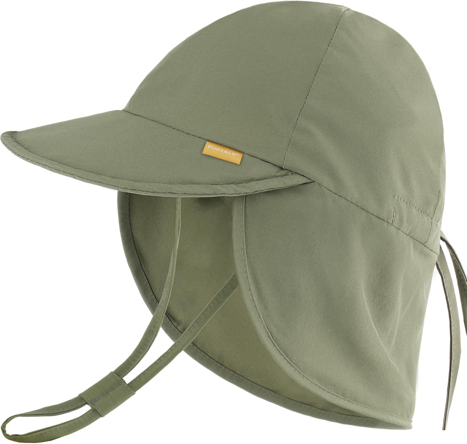FURTALK Baby Sun Hat Summer Beach Hat UPF 50+ Adjustable Soft Baby Swim Hat with Neck Flap
