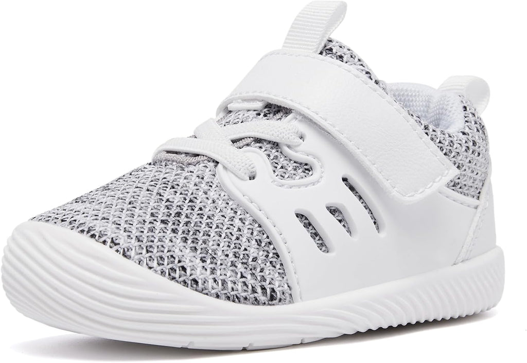 MORENDL Toddler Sneakers Baby Boys & Girls Barefoot Shoes Lightweight Breathable Walking Running Tennis Athletic Sport Shoes