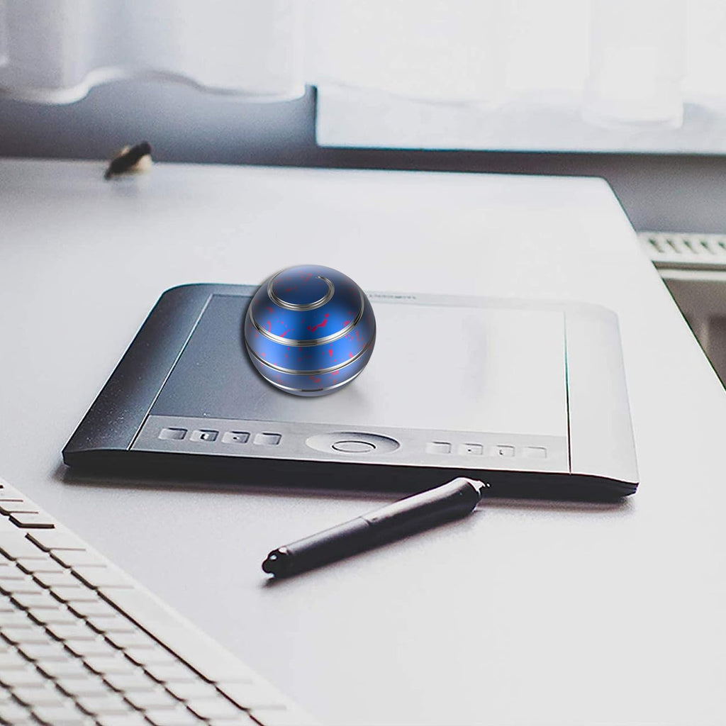 Kinetic Desk Toys, 1.54'' Kinetic Spinning Desk Toys for Kids Adults, Fidget Toys for Party Favors, Christmas Stocking Stuffers, Easter Basket (39MM, Blue Pink)