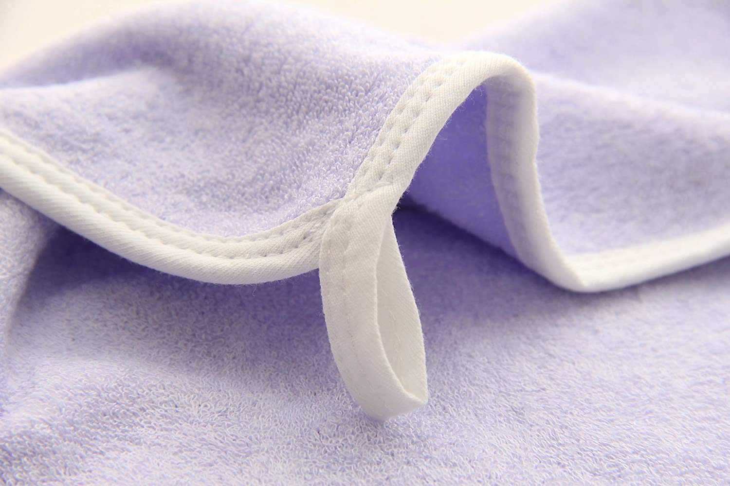 HIPHOP PANDA Baby Washcloths, Rayon Made from Bamboo - 2 Layer Ultra Soft Absorbent Newborn Bath Face Towel - Reusable Baby Wipes for Delicate Skin - Purple, 30 Pack