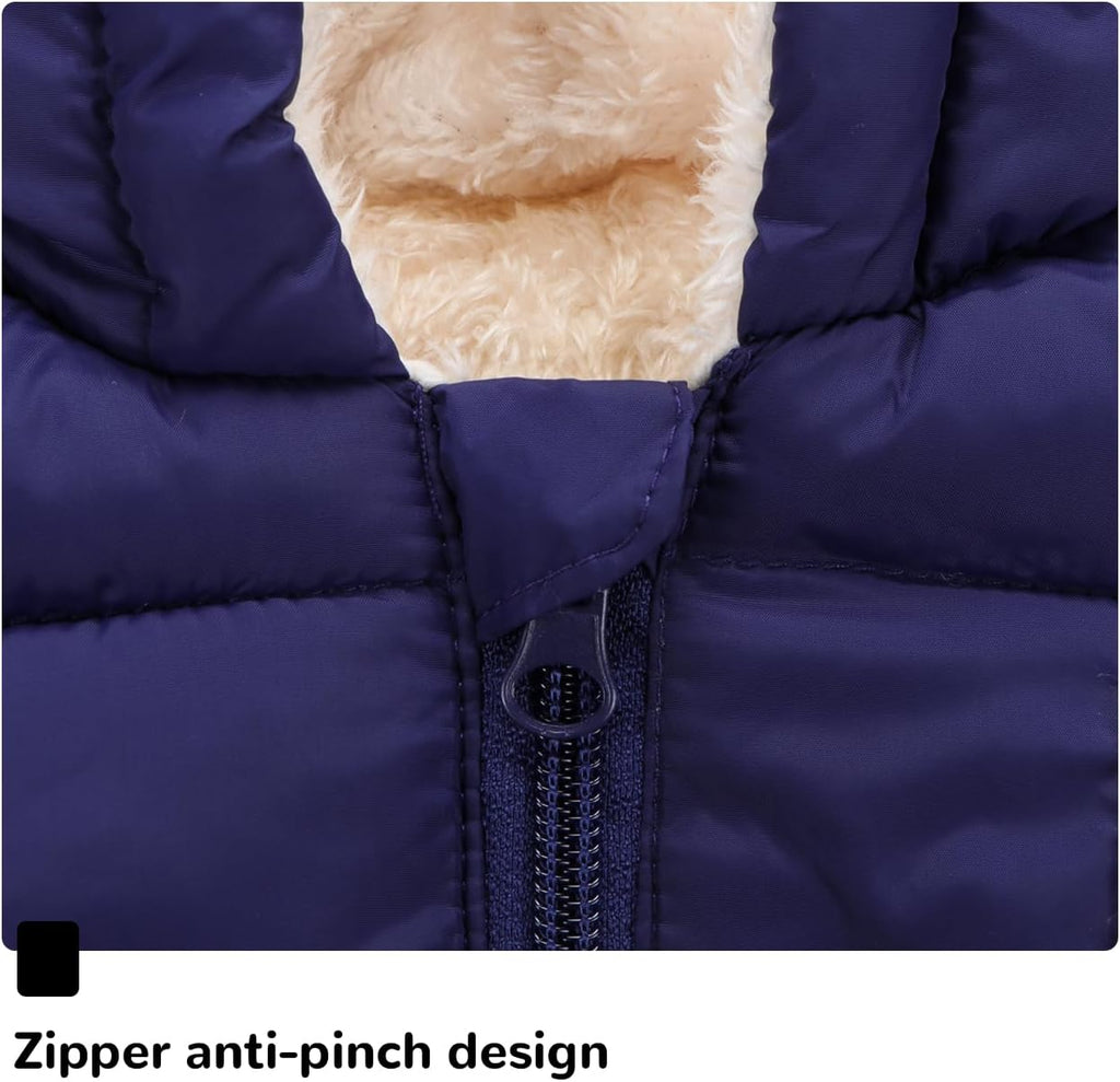 Newborn Baby Girls Fleece Outerwear Jacket Toddler Winter Coat Infant Clothes