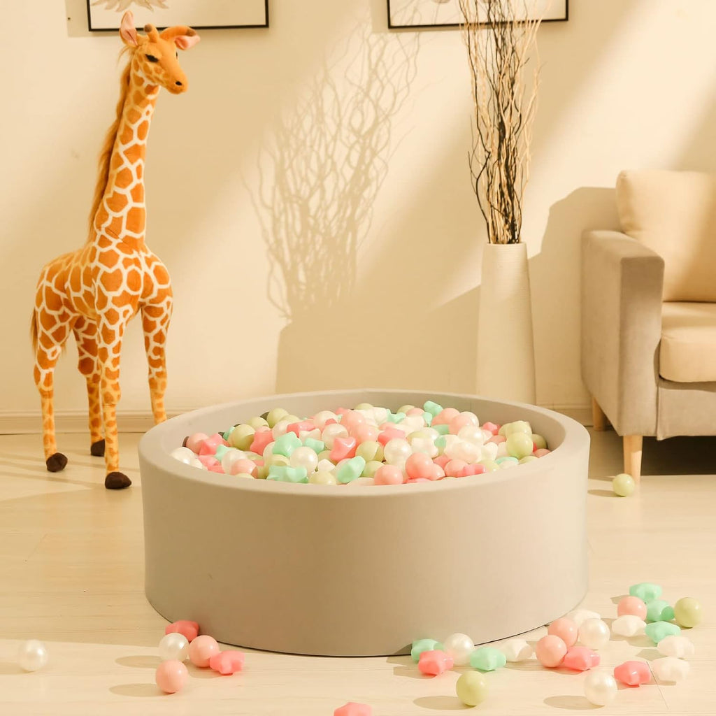 GOGOSO Ball Pits Balls for Toddlers Pack of 50 100 200 Plastics Shape Ball Non-Phthalate Non-BPA Non-Toxic 2.2-Inch Crush Proof Play Balls