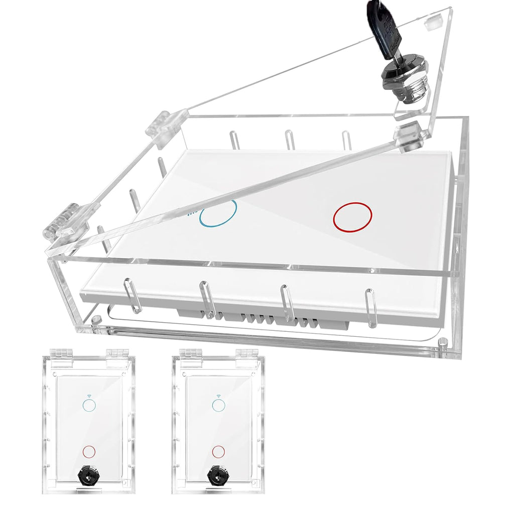 Switch Cover,Baby Proof Light Outlet Covers,Child Safety Switch Plate Guard,Wall Plug Box,Kids Electrical Protector Box Fits All Outlet 4.95" H X 3.35" W X 1.77" D or Smaller (2 Pack)