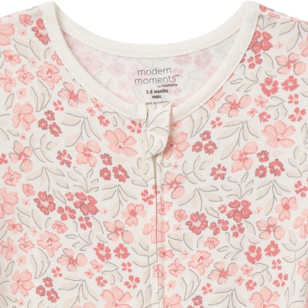 Modern Moments by Gerber Unisex Baby Viscose 2-Pack Footless Tight Fitting Pajamas