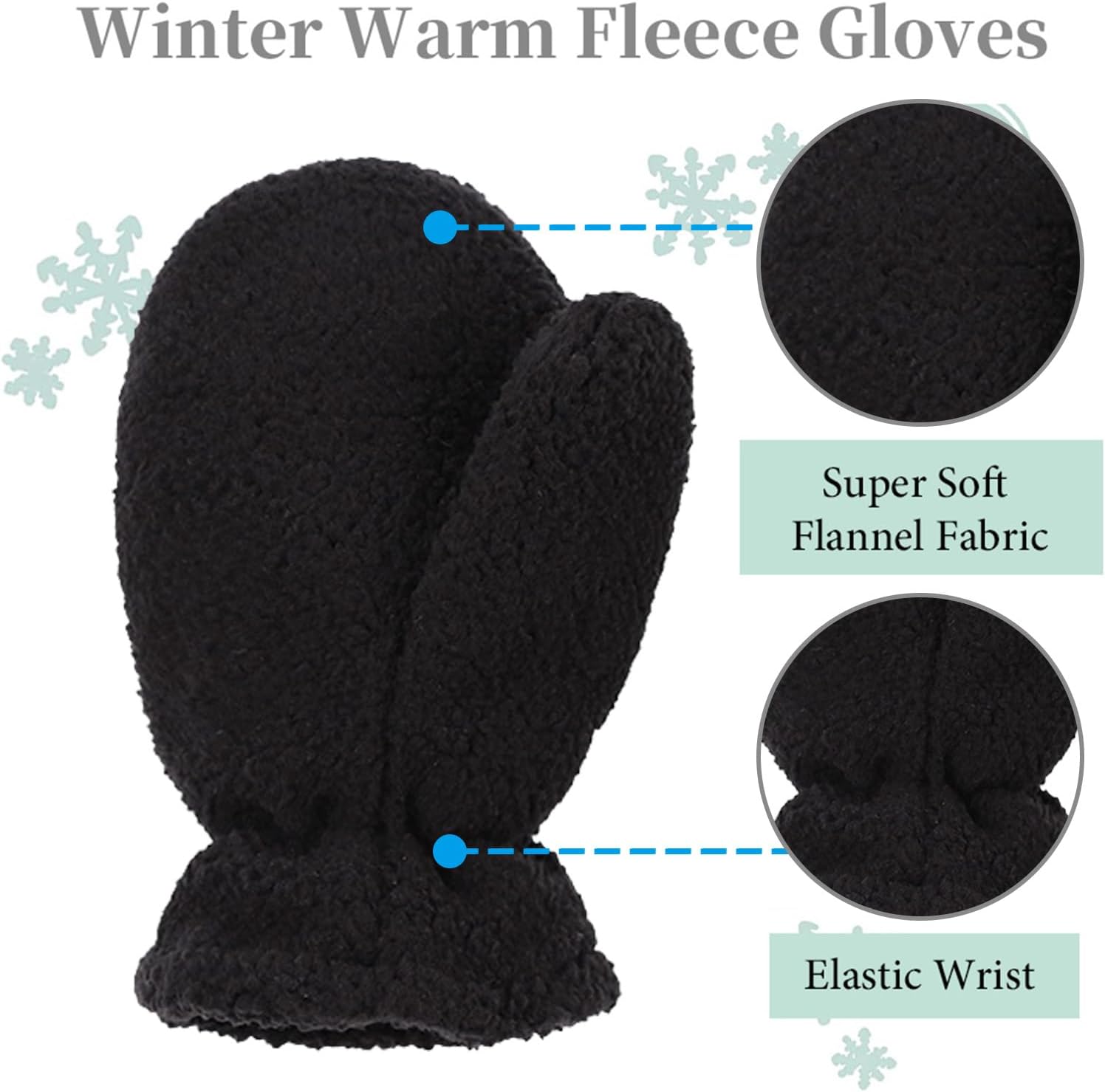 Zsedrut Baby Boys Winter Glove Warm Toddler Infant Girls Mittens Fleece Lined Gloves 1-7 Years