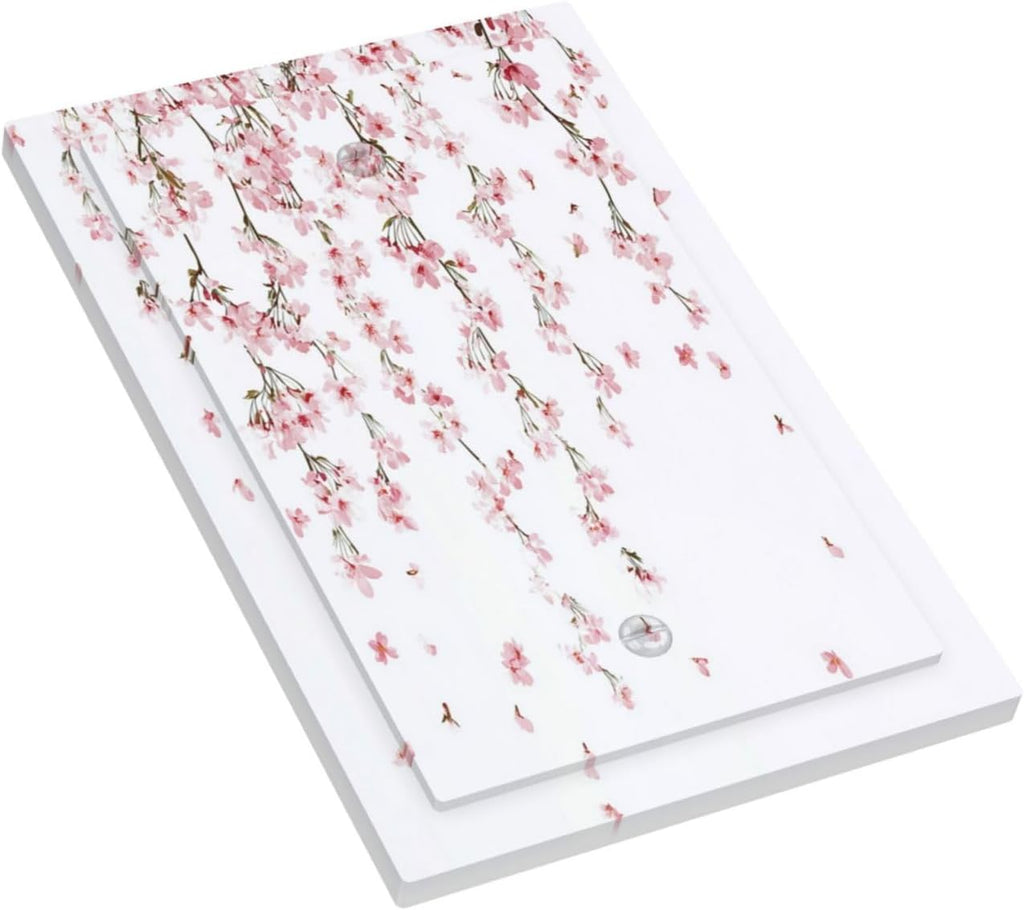 Light Switch Cover Plate Sakura Plant Floral Pink Flowers 1 Gang No Device Blank Electrical Wall Plates Faceplate Decorative Switch Plate For Bed Room Living Room Decor