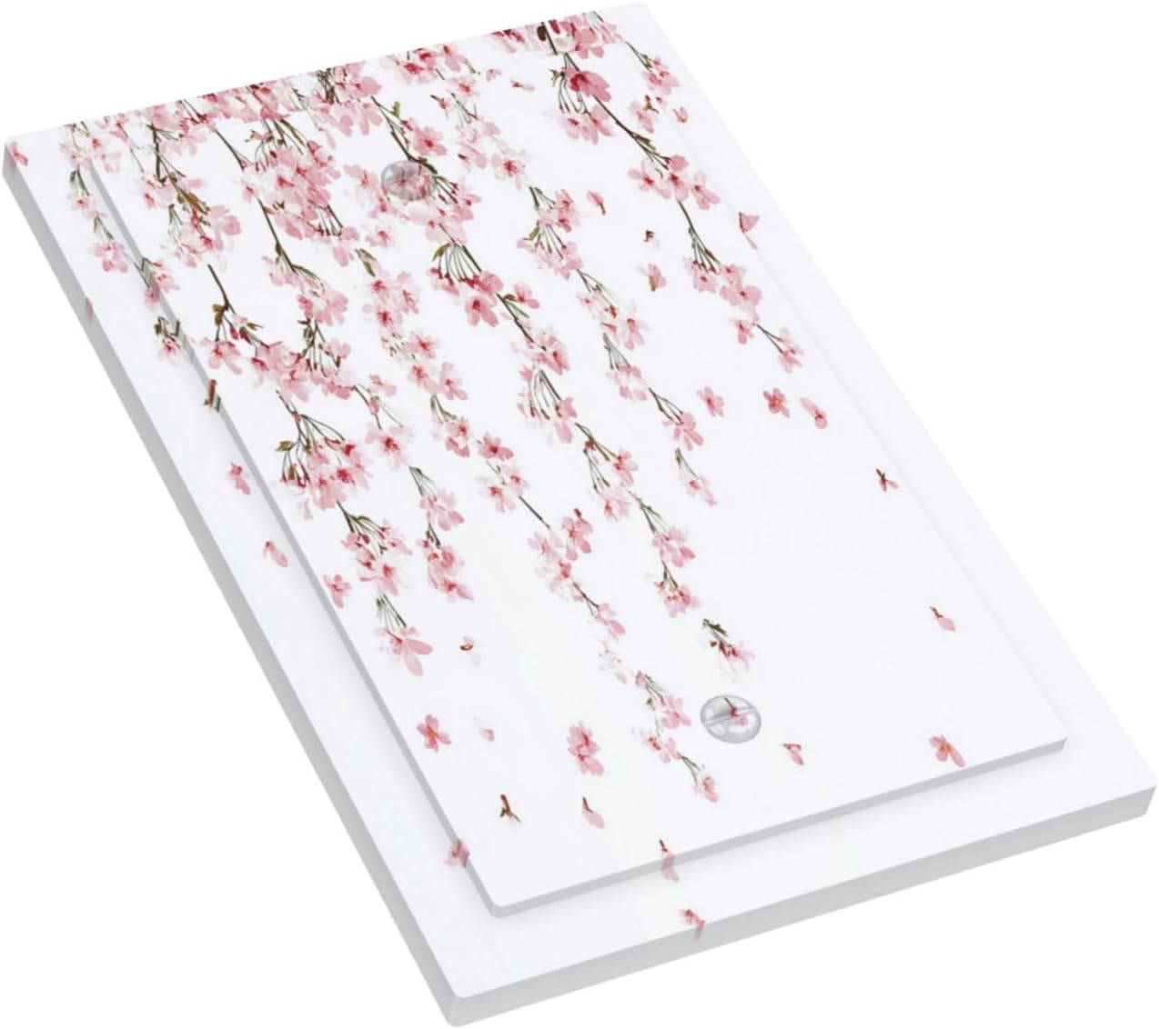 Light Switch Cover Plate Sakura Plant Floral Pink Flowers 1 Gang No Device Blank Electrical Wall Plates Faceplate Decorative Switch Plate For Bed Room Living Room Decor