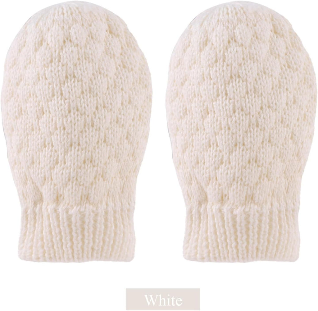 Baby Knit Mittens Toddler Boys Girls Gloves Winter Infant Newborn No Scratch Mitten 0-3 Years