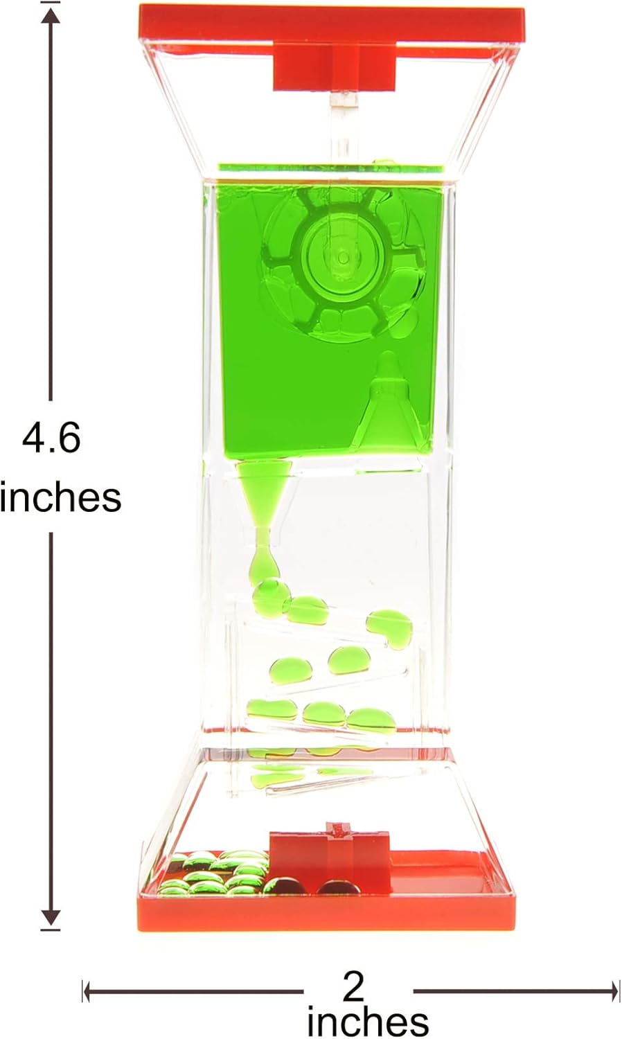 PowerTRC Liquid Motion Bubbler Sensory Toy, Fidget Toy for Desk Tops | Calming and Relaxing ADHD, Anxiety, and Autism Toy for Kids and Adults