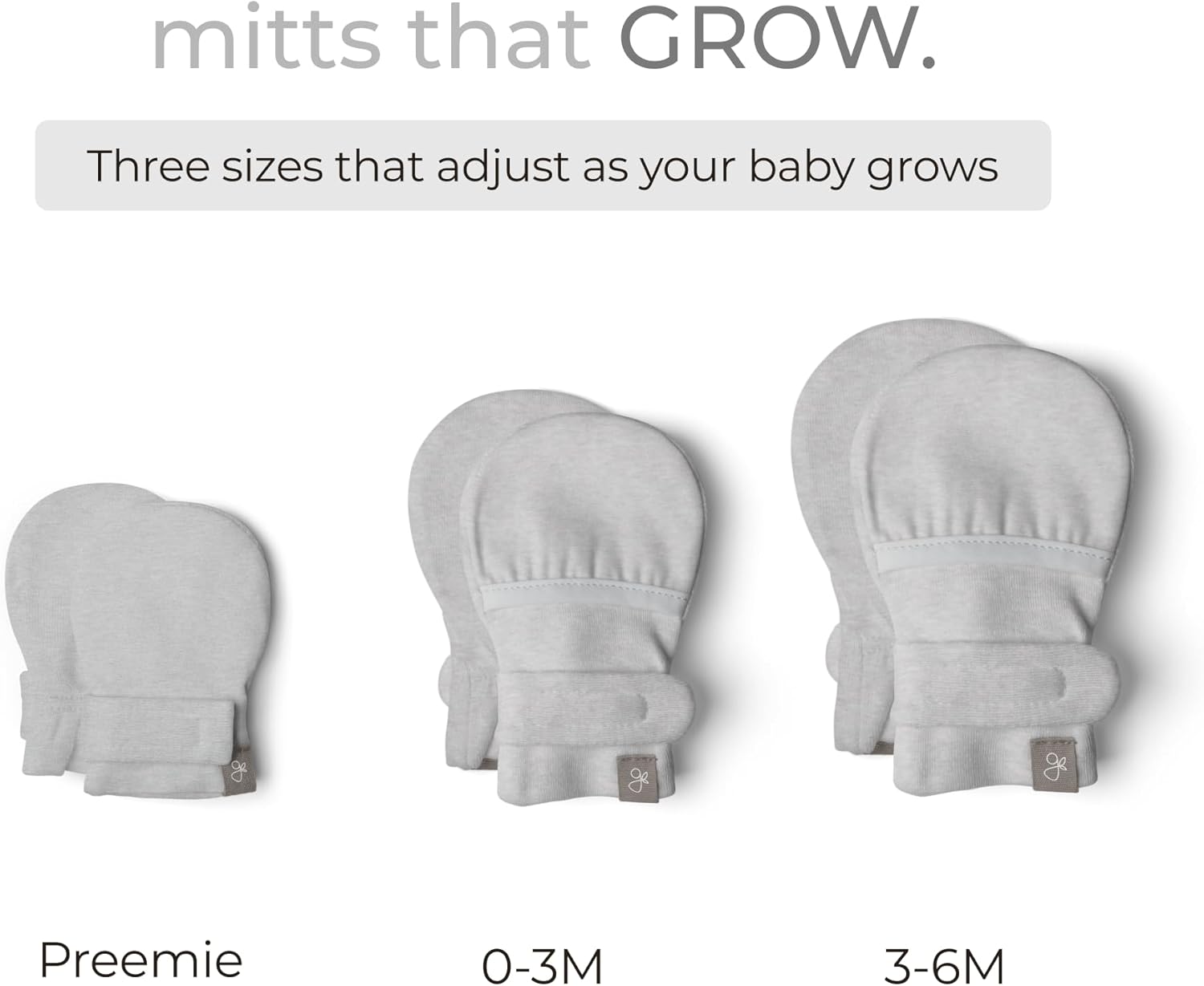 goumikids Viscose Made from Bamboo Cotton Anti-Scratch Soft Stay-On Mitts