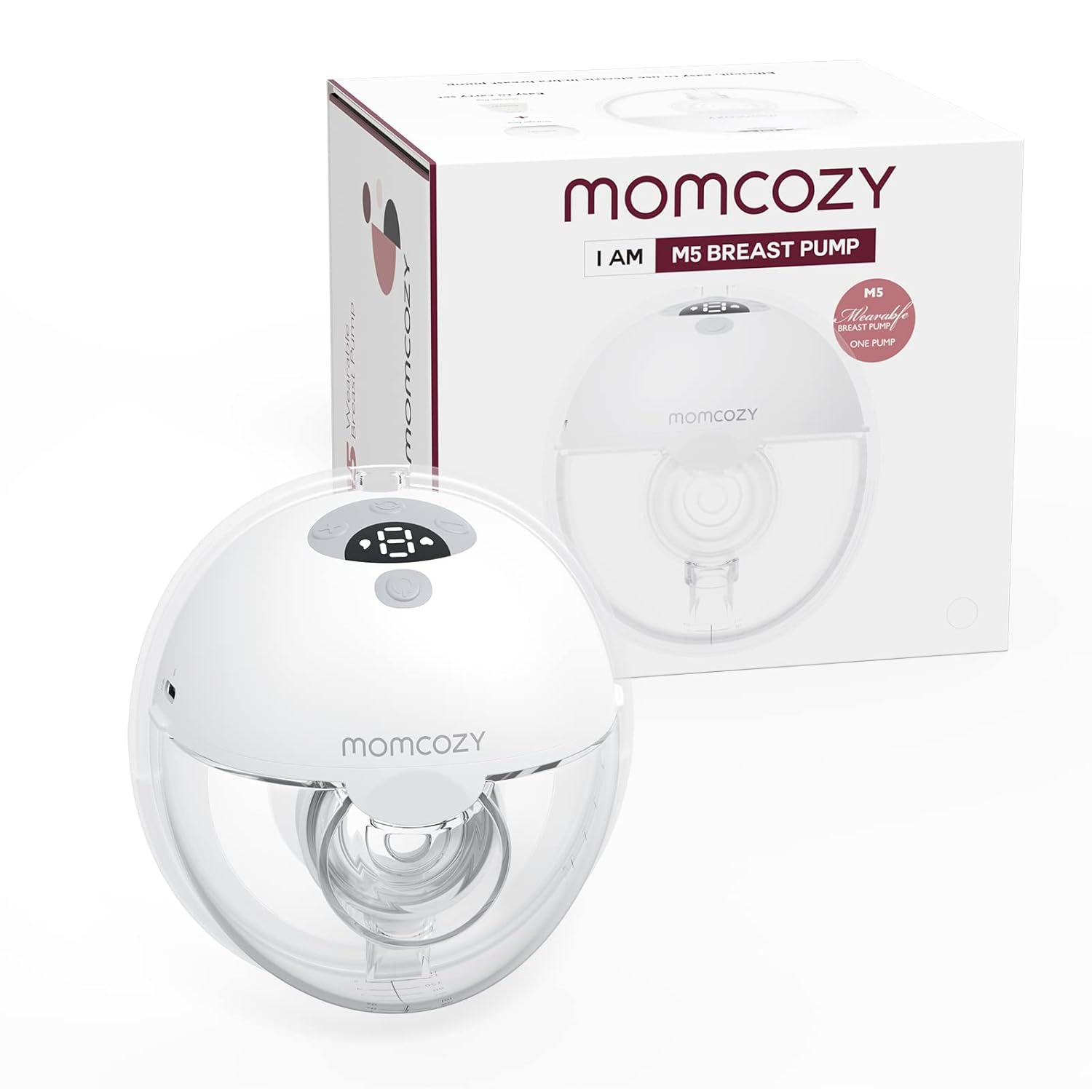 Momcozy Milk Collector Only Compatible with Momcozy M5 NOT for Others. Original M5 Breast Pump Replacement Accessories, 1 Pack