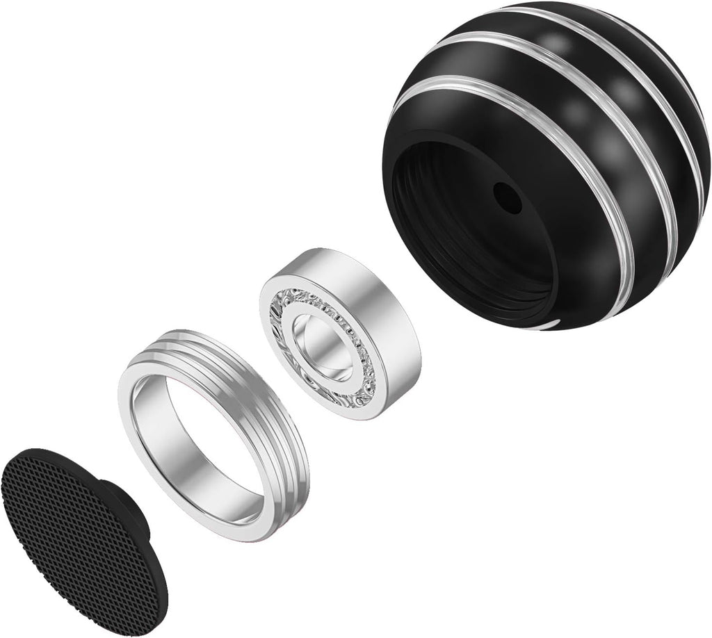 Kids Fidget Toys, Sensory Toys Adults Stress Relief, Kinetic Desk Toys for Office for Adults, Party Favors Toys for Kids Ages 3-5, 6-8, 8-12 (1.77", Black)