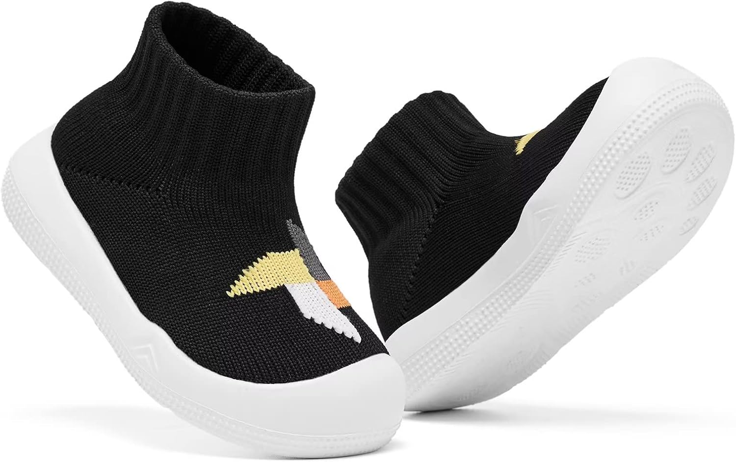 Eashi Baby Boy Girl Non-Skid Indoor Infant Walking Shoes Breathable Warm Elastic Sock Shoes with Memory Sole Protect Toes Outdoor Sneakers