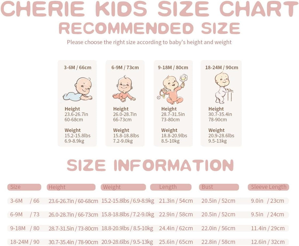 100% Organic Cotton Soft 3-24 Months Baby Romper Jumpsuits for Boys and Girls Unisex Long Sleeve