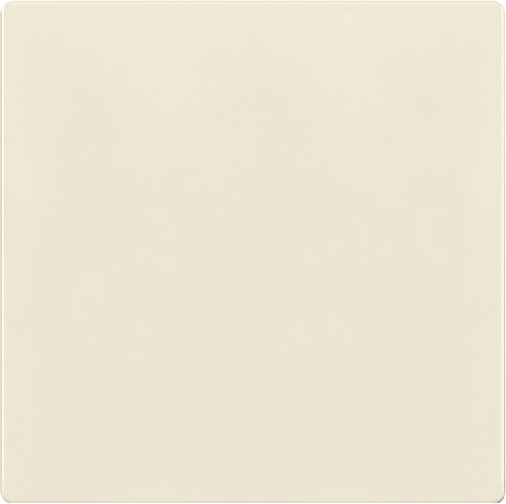 TG Screwless Double Blank Wall Plate, Child Safe Blank Device Outlet Cover, Mid-Size 2-Gang 4.88" H x 4.92" L, Polycarbonate Thermoplastic, UL Listed, SP-MB2-LA, Light Almond (1 Pack)